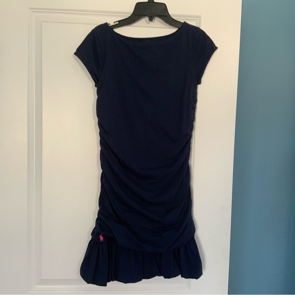 Girls Ralph Lauren  navy blue dress 12/14